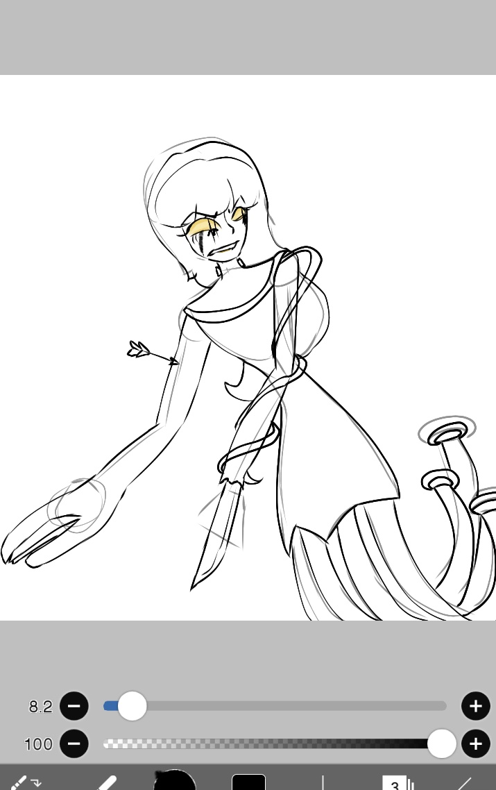 BendysBride's tweet photo. Someone's daughter is crazy ✌🏻
I'll finish tomorrow the full drawing 

This is willow a Batdr oc who is Wilson's daughter (he created her obv). this is her fully unleashed I'll do her humanoid version next 
#Batim #batdr #BENDY #wilsonarch https://t.co/VDGX4qZNAY