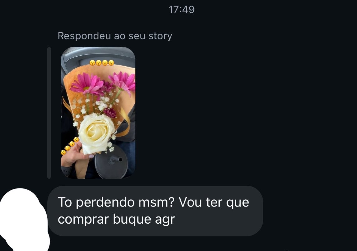 sinto que se eu postar um story namorando esse aqui ainda comenta “eu compro uma aliança melhor”