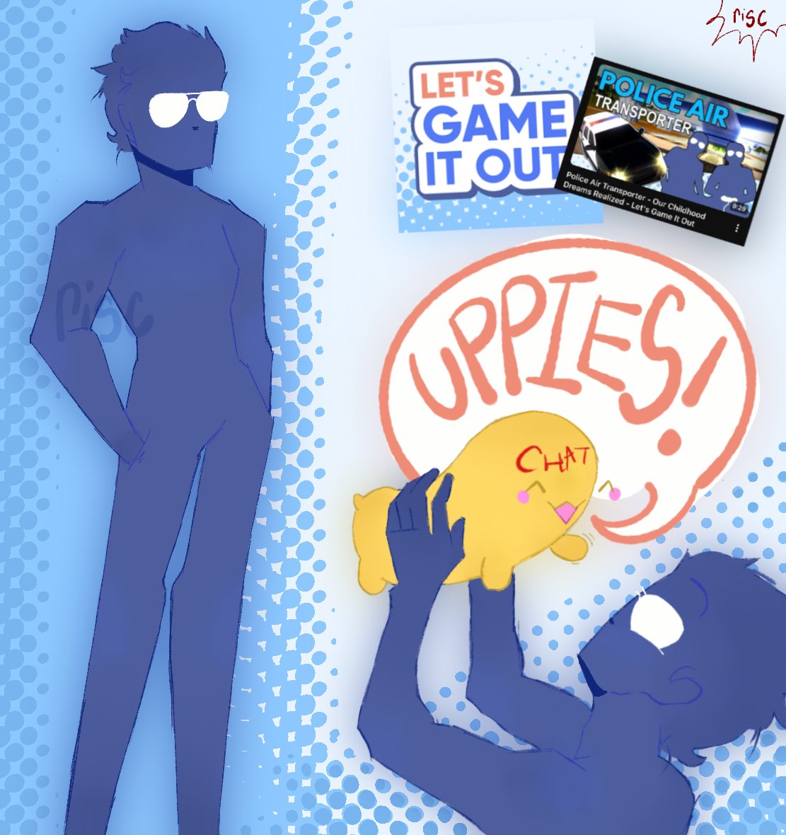 stariscase's tweet image. hello fans of art and fans of letsgameitout

 here is my #fanart of lgio :D