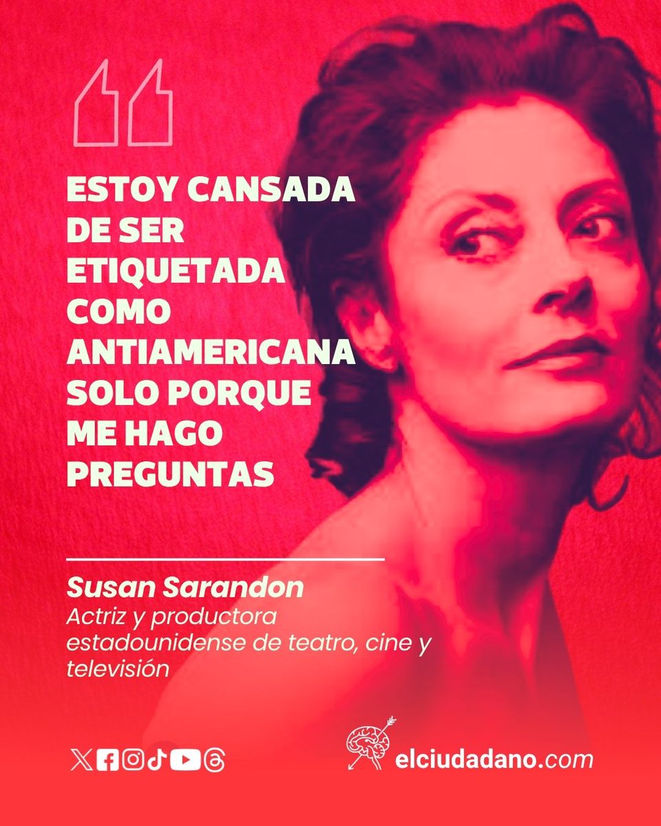 El_Ciudadano's tweet image. Susan Sarandon

#actriz #cine #internacional