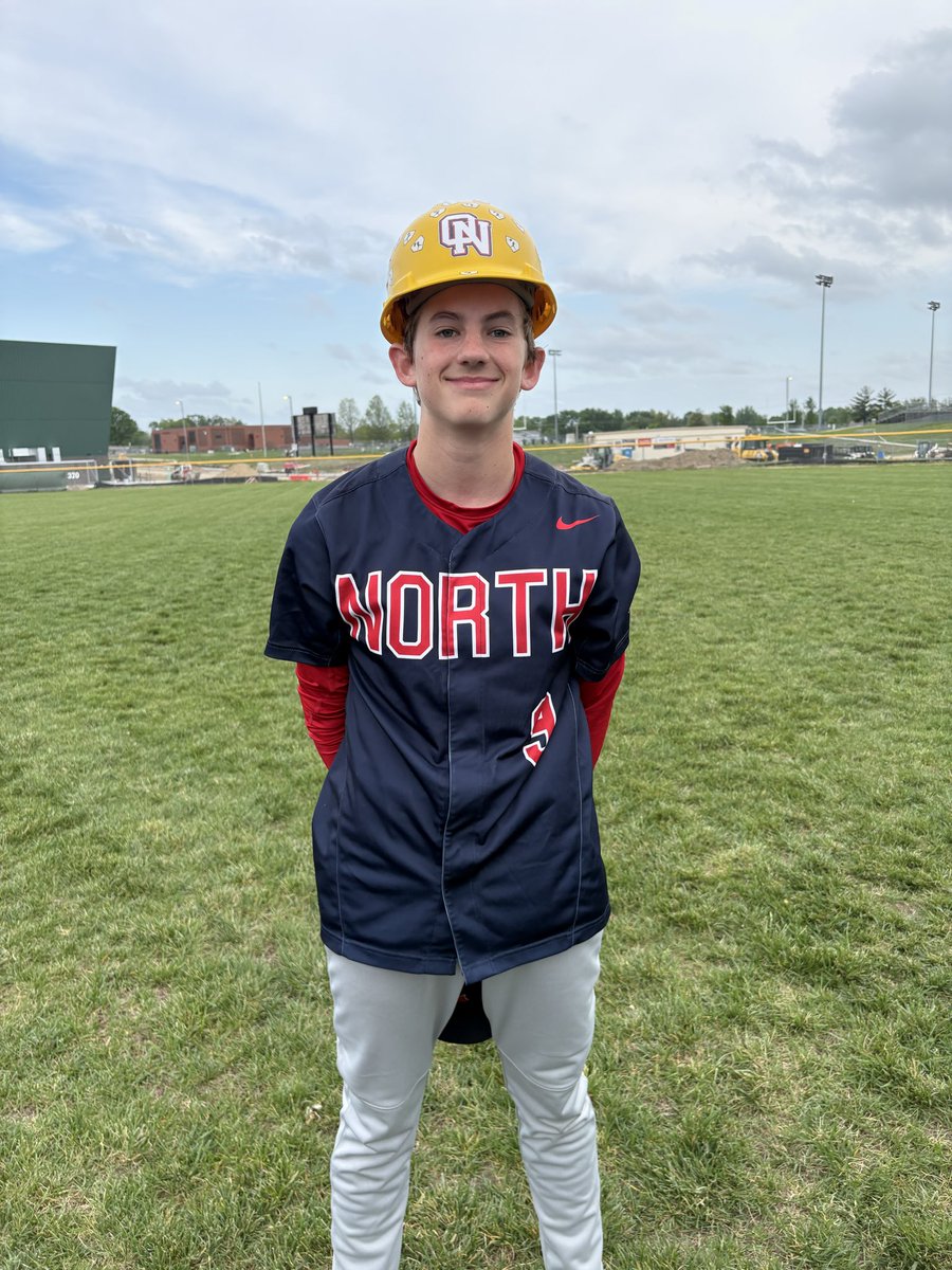 OlatheNorthBsb's tweet photo. And it’s an EAGLES WIN! 

We beat Basehor-Linwood, 6-0. Dempsey Wales (@dempsey_wales) is the Blue Collar Player of the Game! 

He went the distance for a complete game shutout with 4 Ks, 3 hits, and 0 BBs in his FIRST CAREER VARSITY START! https://t.co/M8oqEyOyEx