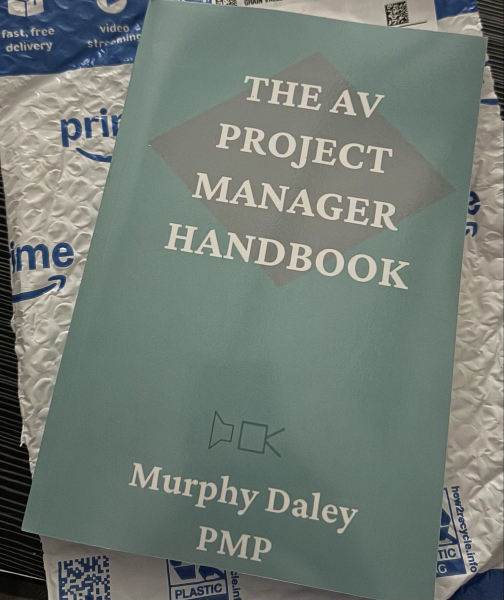 AVReneeKC's tweet photo. Look what my friend Amazon delivered today! So proud of you @WrittenByMurphy !! 
Haven’t grabbed a copy yet? What cha waiting on? 
#avtweeps #PM #alwaysbelearning #lifeisaproject 

The AV Project Manager Handbook https://t.co/gvgRRk8UUa https://t.co/xuyhyDMR9O