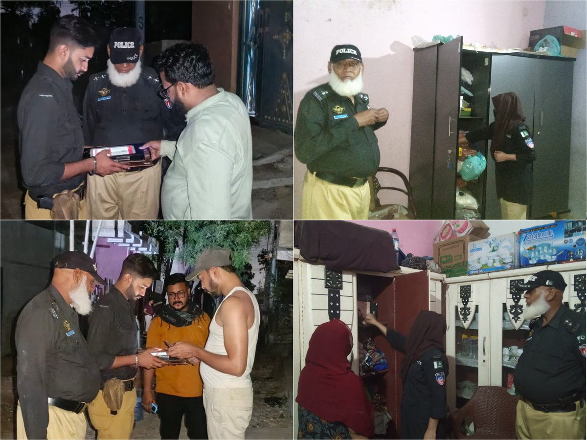 KarachiPolice_'s tweet image. سیکٹر 14 سی میں پولیس کا کومبنگ آپریشن جاری، مشتبہ افراد کی بائیومیٹرک تصدیق، امن و امان کے لیے کارروائیاں تیز۔
#Karachi #PoliceOperation #LawAndOrder