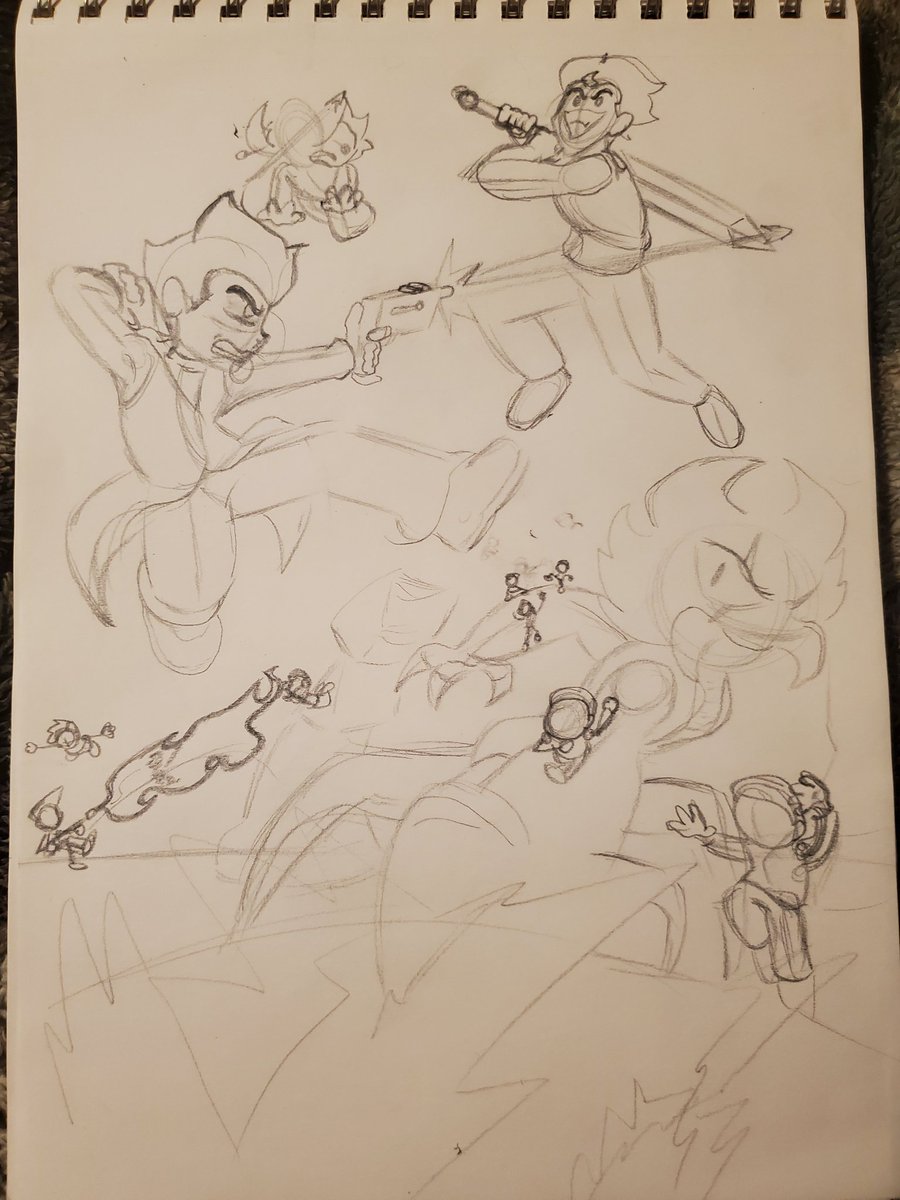 Getting started on my art for Pico Day. Here's a little sneak peak.