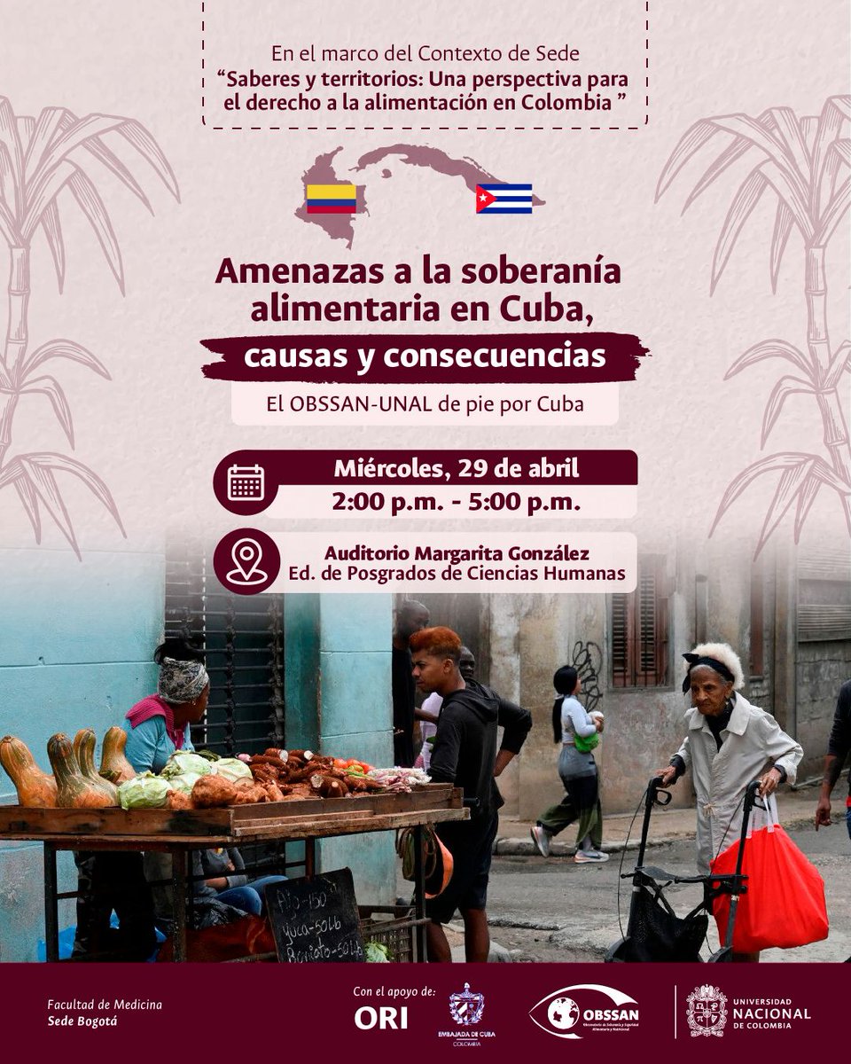 La reflexión crítica sobre la manera en que opera el capitalismo voraz, y cómo este utiliza la hambruna como un mecanismo que profundiza la estrategia de opresión al pueblo Cubano, es un imperativo ético en la academia.

¡Les esperamos en solidaridad por Cuba! 🇨🇺✊🏾