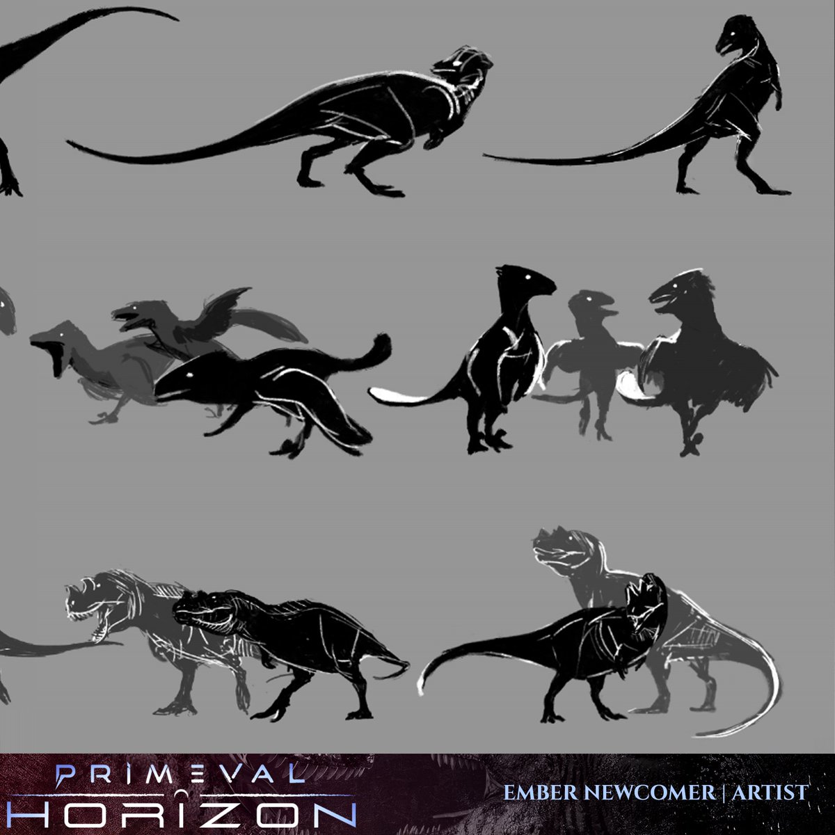 PrimevalHorizon's tweet photo. Since we've started easing into Remnant Entertainment's new direction, Primeval Horizon will continue development in the form of animated shorts! 
Here are some sketches that our concept artist, Ember, has drawn up to get an idea for our story's characters! https://t.co/zAvQx6bWZA