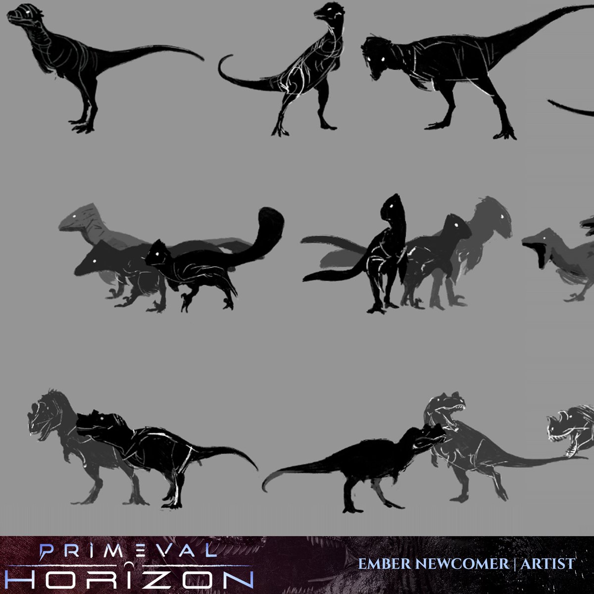 PrimevalHorizon's tweet photo. Since we've started easing into Remnant Entertainment's new direction, Primeval Horizon will continue development in the form of animated shorts! 
Here are some sketches that our concept artist, Ember, has drawn up to get an idea for our story's characters! https://t.co/zAvQx6bWZA