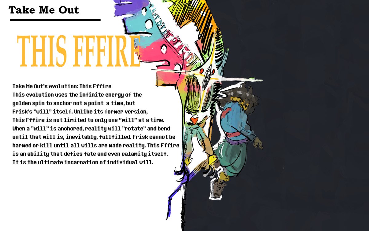 Frisk's stand: Take Me Out #undertale