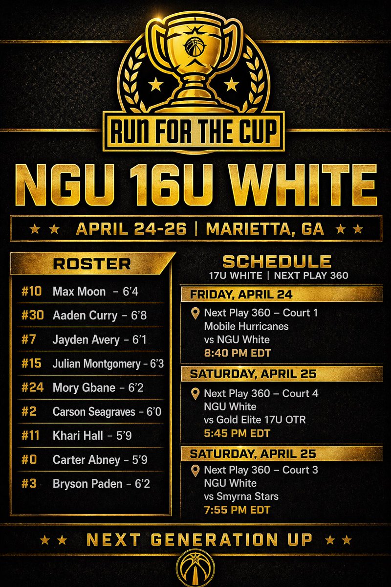 NGUATL's tweet photo. Coming off a strong 3-1 weekend 16U will be playing up in the 17U division looking to make another success run 

Getting better every week and growing as a team. #LeaveAStatement https://t.co/qLoPzBlfut