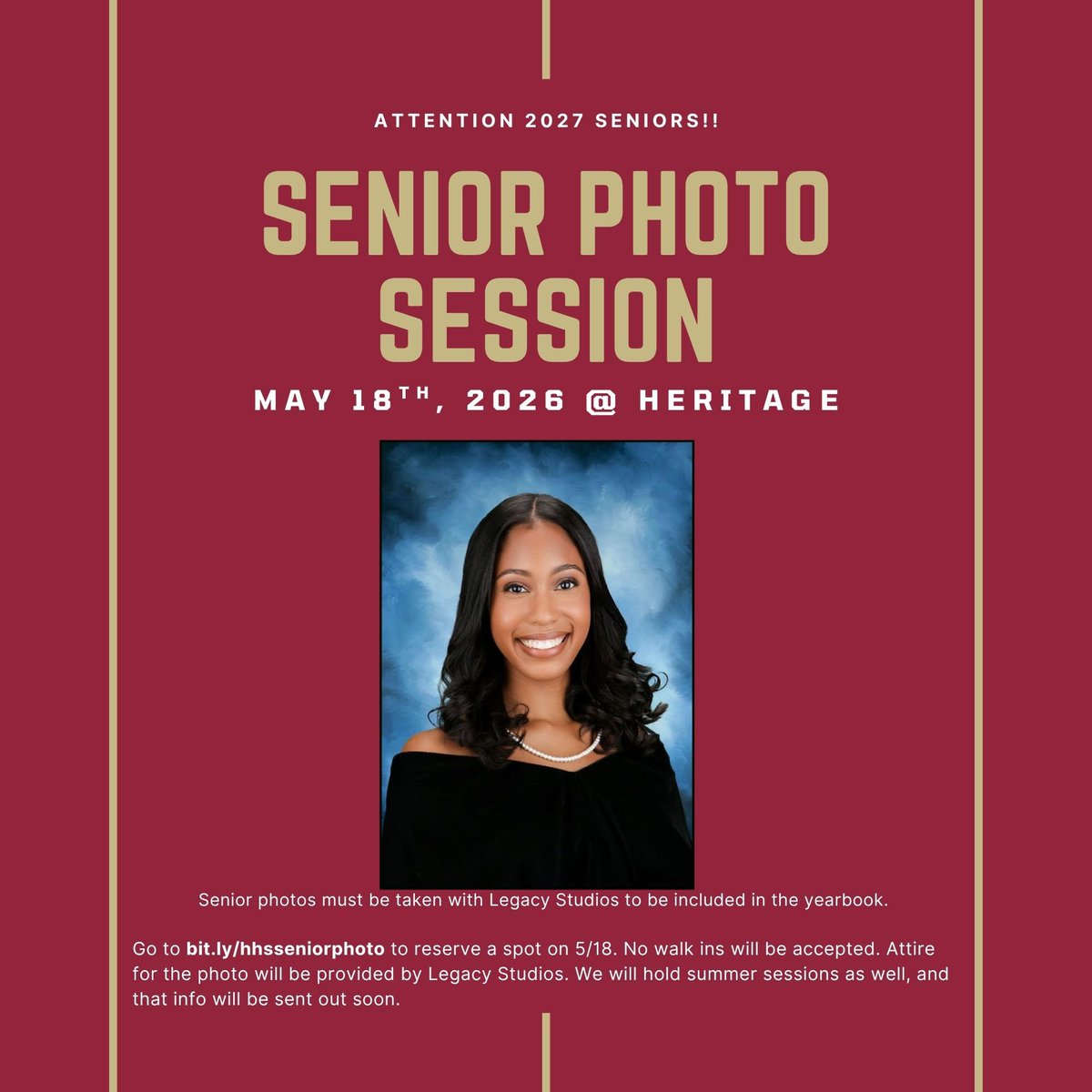 HHSCoyotes's tweet photo. Calling all Rising seniors! Class of 26-27! Sign up for your senior pictures! 
https://t.co/iVVs88A1hx
@chakelley8 @JeraldWilson21 #yotesup https://t.co/Txn3fbe15E