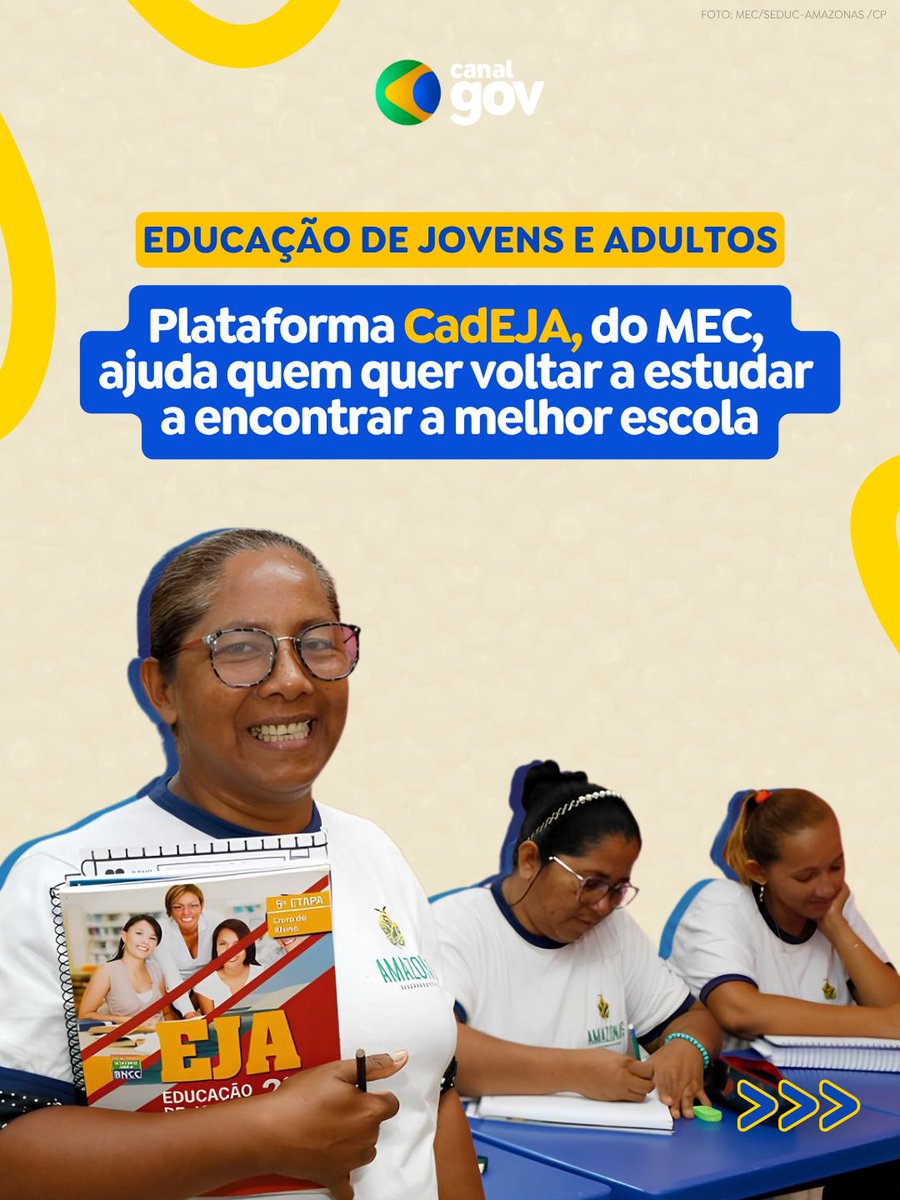 CADASTRO DA EDUCAÇÃO DE JOVENS E ADULTOS | O governo do Brasil lançou uma ferramenta para identificar e organizar a demanda por Educação de Jovens e Adultos.