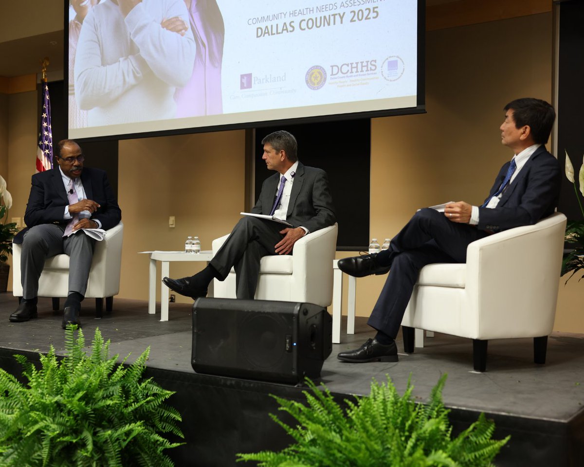 Parkland's tweet photo. Today Parkland and @DCHHS unveiled the 2025 Community Health Needs Assessment, a comprehensive report on the state of health across Dallas County. 

Thank you those who shared their voices and helped shape this work. Read the report here: https://t.co/xScFoFgQGF https://t.co/8ui6c7J9JU