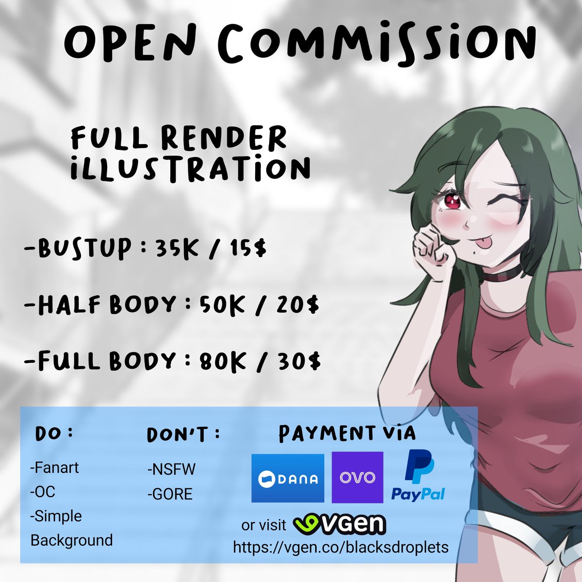 Blacks Droplets | Open Commission tweet media