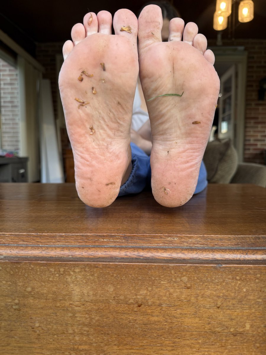 throwaway7101's tweet photo. Taking a barefoot walk after dinner is always so relaxing. Ignore my toes they need done. Anyone want to help me get them done I’ll reward you 😘. #dirtyfeet #dirtysoles #milf #milffeet #onlyfans. Stay tuned I have some special content coming out soon. https://t.co/9DPviqvvqu