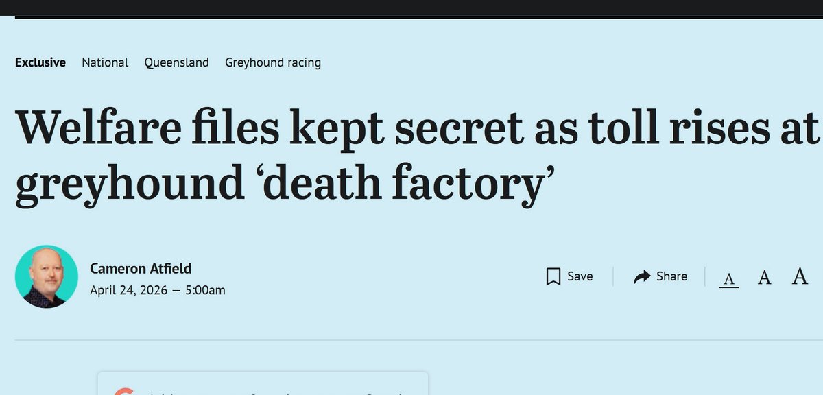 Coalition for the Protection of Greyhounds tweet media