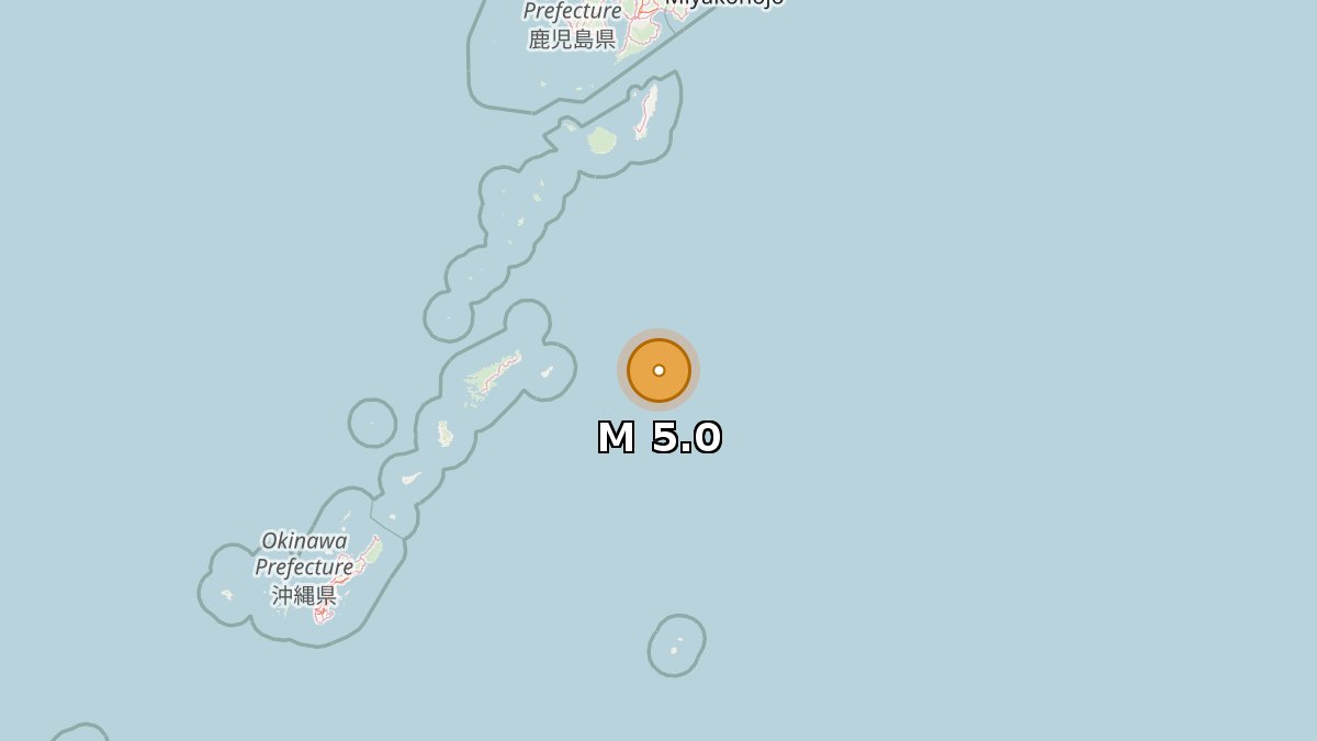 NewEarthquake's tweet image. 5.0 earthquake

📍 147 km E of Tatsugō, Japan
🕒 Apr 23 22:52:54 UTC (17m ago)
⬇️ Depth: 10 km

earthquake.usgs.gov/earthquakes/ev…