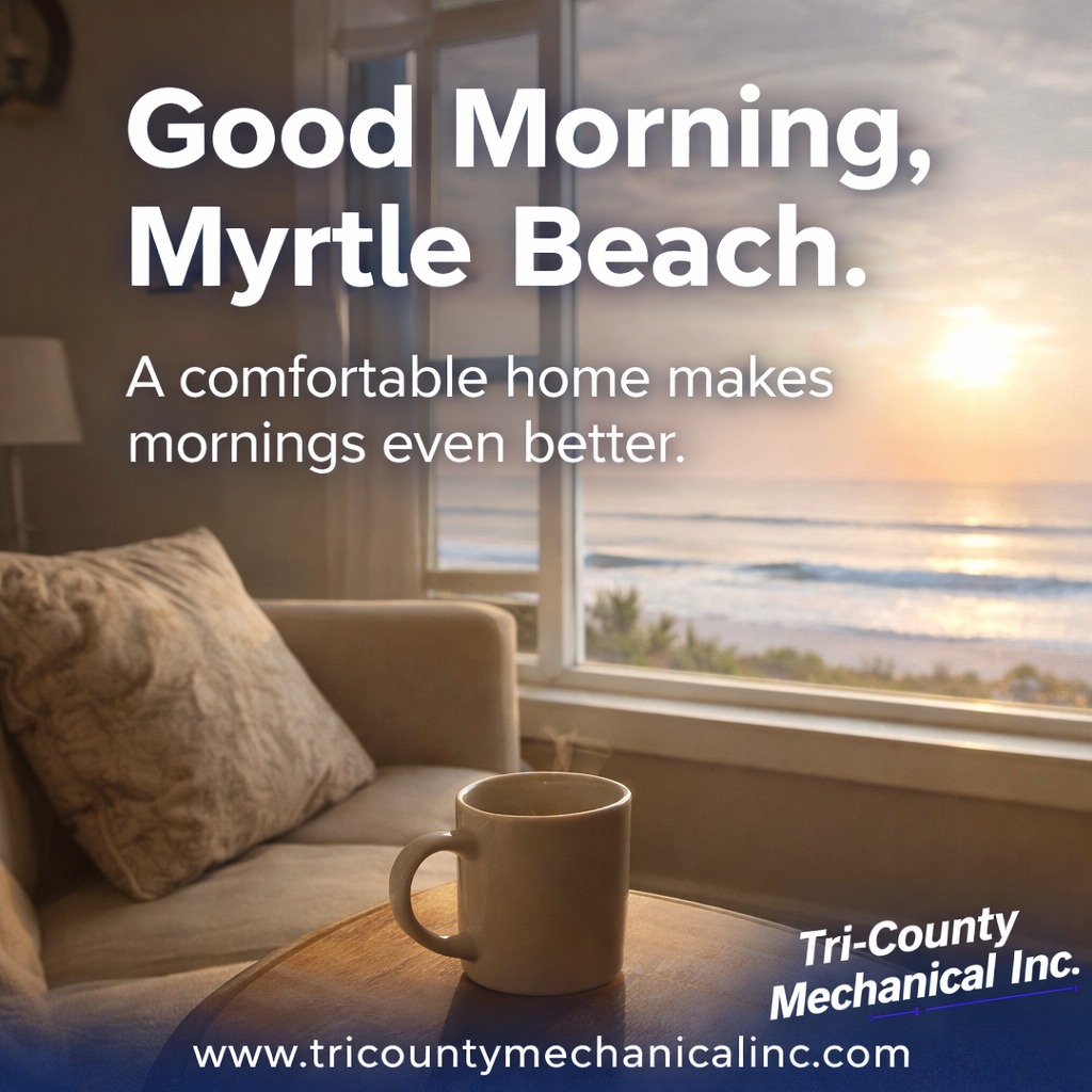 HVAC_TCM's tweet image. A simple trick that can help your system run more efficiently.
Comfort and smart home tips—that's what we like to share.
#FunHVACTip #HomeComfort #TriCountyMechanical #myrtlebeach #hvacexperts #hvacservices #tricountymechanicalinc #hvacexperts