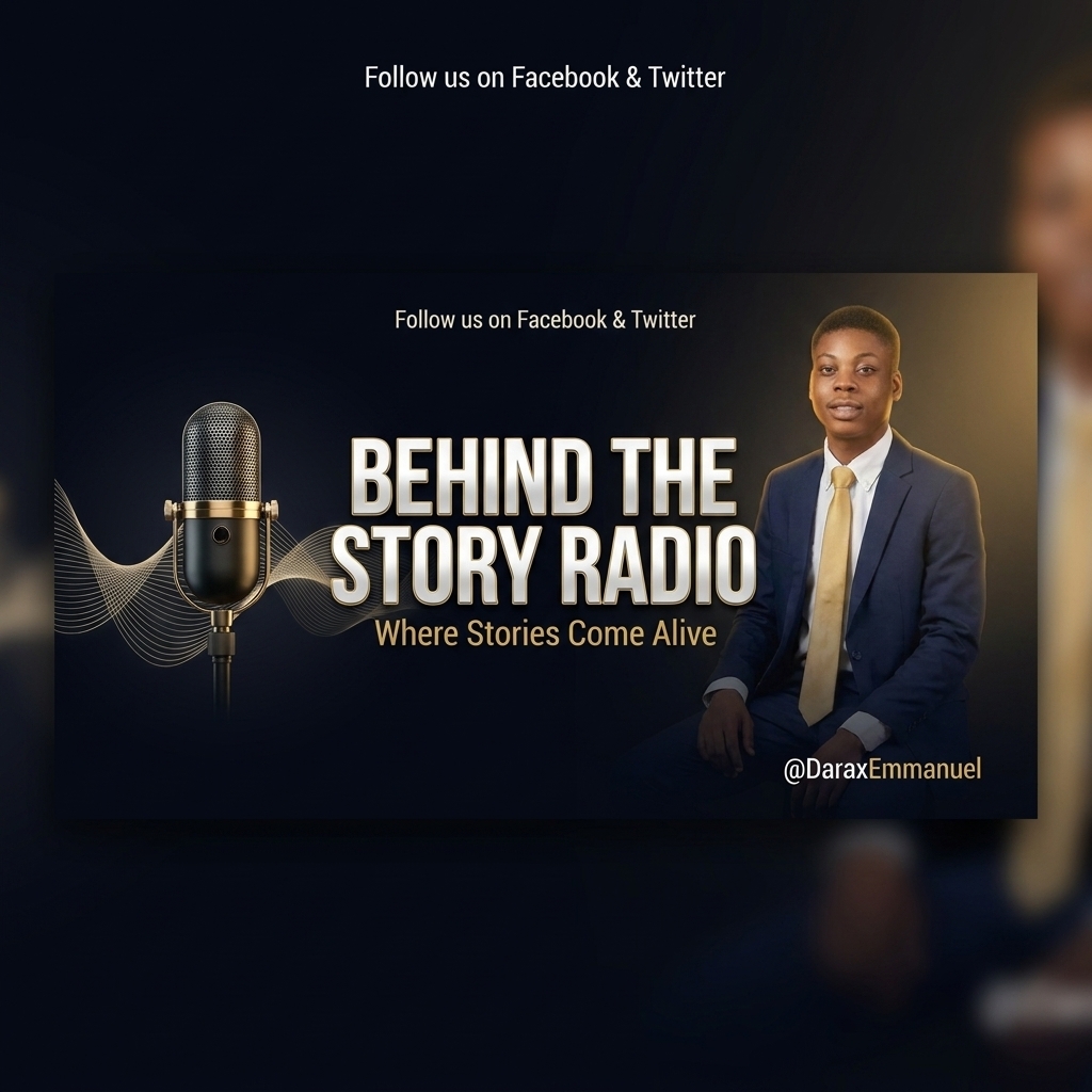 Daraxpodcast's tweet photo. 🎙️ BEHIND THE STORY RADIO is here.

Real stories. Real voices. Real meaning.

Follow the journey 👉 @DaraxEmmanuel

#BehindTheStory #Podcast #NowLaunching https://t.co/x97uQWRYIv