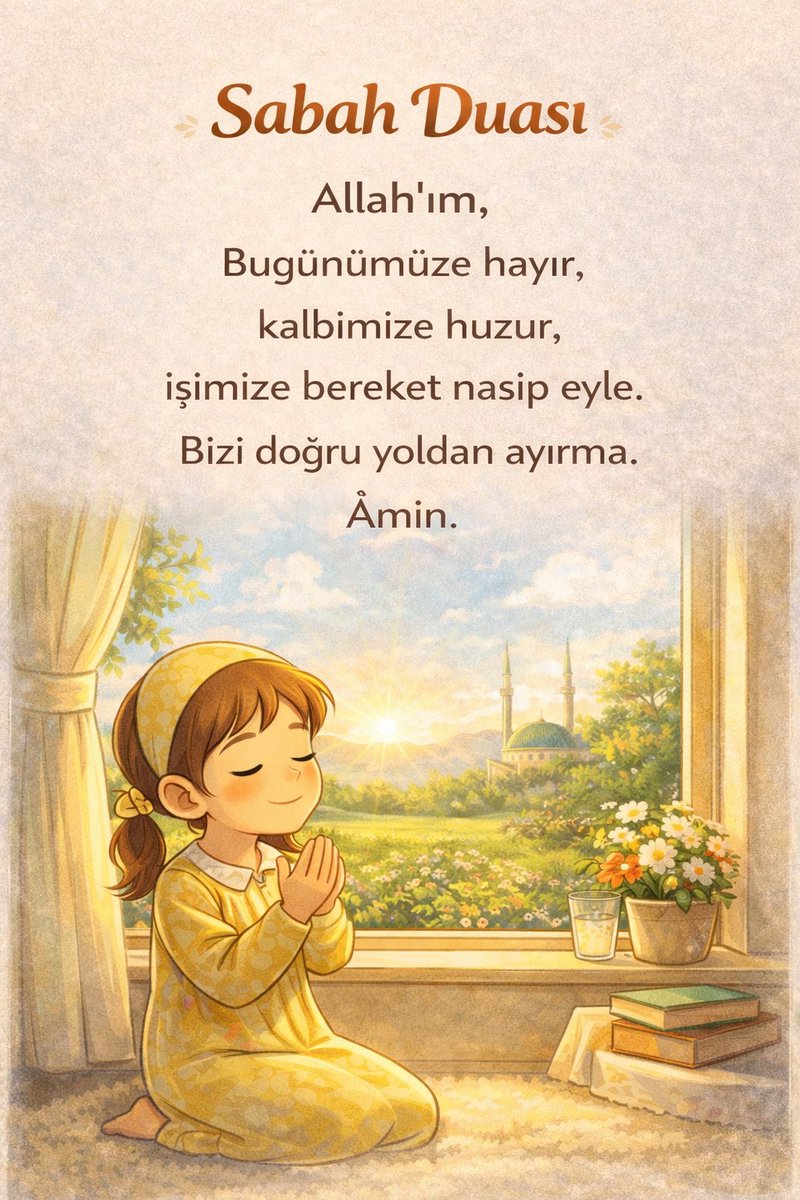 🌙 Günaydın, hayırlı sabahlar..
🤲 Allahım, bu günü ibadet ve taatle geçirmemizi sağla. Amin