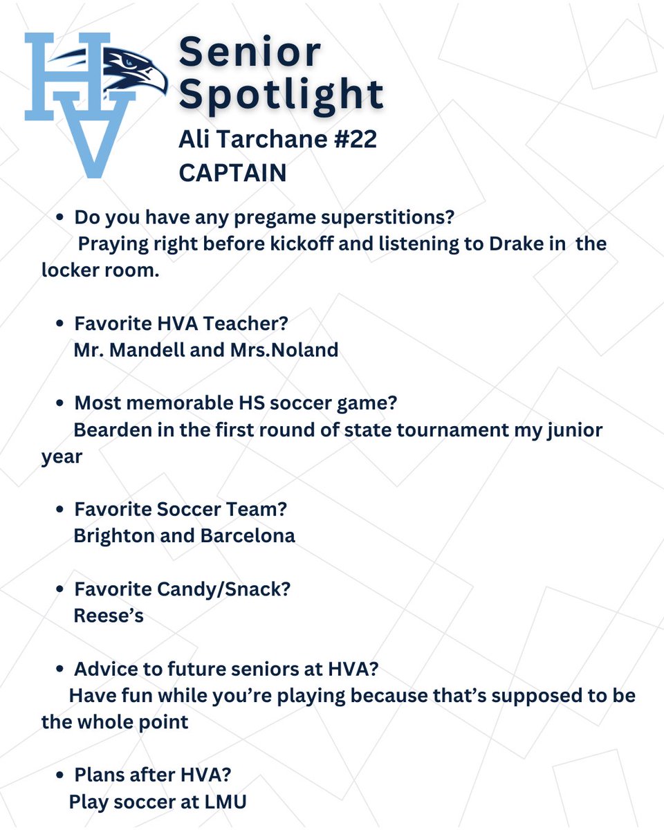 HVA_boyssoccer's tweet image. 📸SENIOR SPOTLIGHT📸

Ali Tarchane #22
Captain

#senior #classof2026 #HawksSoccer #family 

@hardinvalley_academy @HVAAthletics @hvahawkeye @hvastudentsect @hva_studentcouncil @jwiggsphoto @AliTarchane