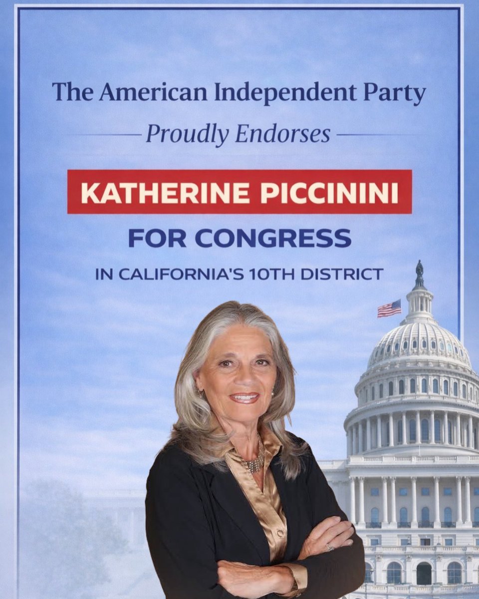 I’m honored to have the endorsement of the American Independent Party. Together, we’re building a stronger future for California’s 10th District. 🇺🇸