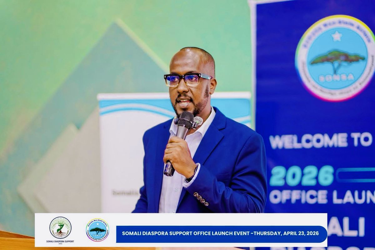 SdsSomalia's tweet photo. Somali Diaspora Support (SDS) Office officially launched at @SONSA_NSA Headquarters in Mogadishu 🇸🇴
A key step in supporting diaspora return, reintegration, and impact.
This is just the beginning.
#SDS #SomaliDiaspora #Mogadishu #SONSA https://t.co/AY37nozMUV