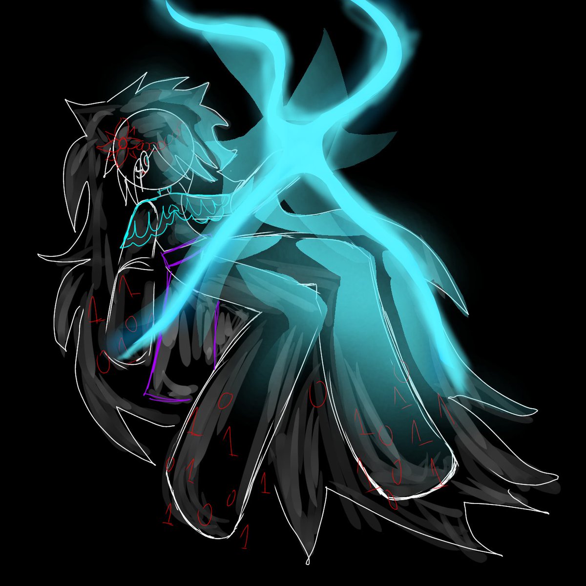 theflowerlady_'s tweet image. "all you can choose is the light of the corrupted, [∅]." #roblox #robloxart #fanart #oc #oclore