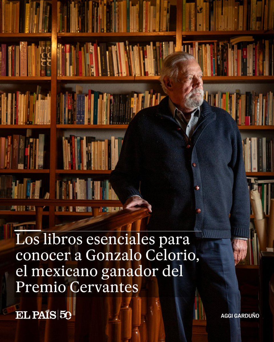 elpaismexico's tweet photo. De ascendencia asturiana y cubana, el escritor Gonzalo Celorio se ha consolidado como una de las voces más relevantes de la literatura mexicana contemporánea. Su obra se caracteriza por ofrecer una mirada melancólica sobre la memoria https://t.co/UXQlY42xHo https://t.co/Ku2HDdxFDK