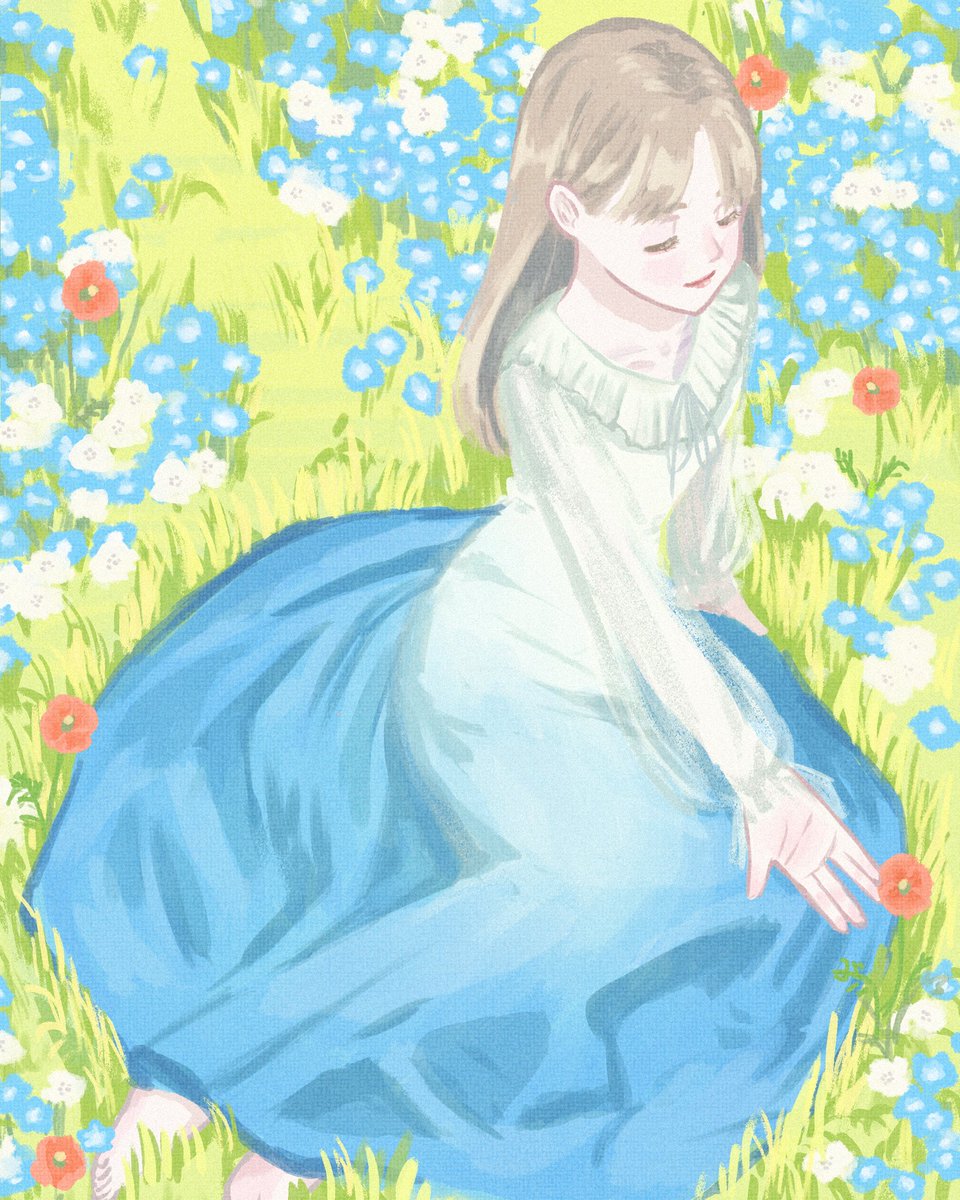 fujimichi_ri's tweet image. 貴女色に染めて
/ネモフィラ(Nemophila)

#illustration
#絵描きさんと繋がりたい