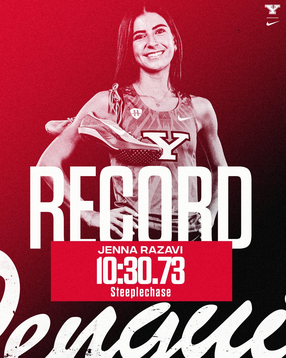YSUTrackFieldXC's tweet image. 🚨 SCHOOL RECORD! 🚨

𝐉𝐞𝐧𝐧𝐚 𝐑𝐚𝐳𝐚𝐯𝐢 breaks a nearly 14-year-old school record in the steeplechase tonight at the Penn Relays!

#GoGuins 🐧 // #FlyWithTheY 🤘