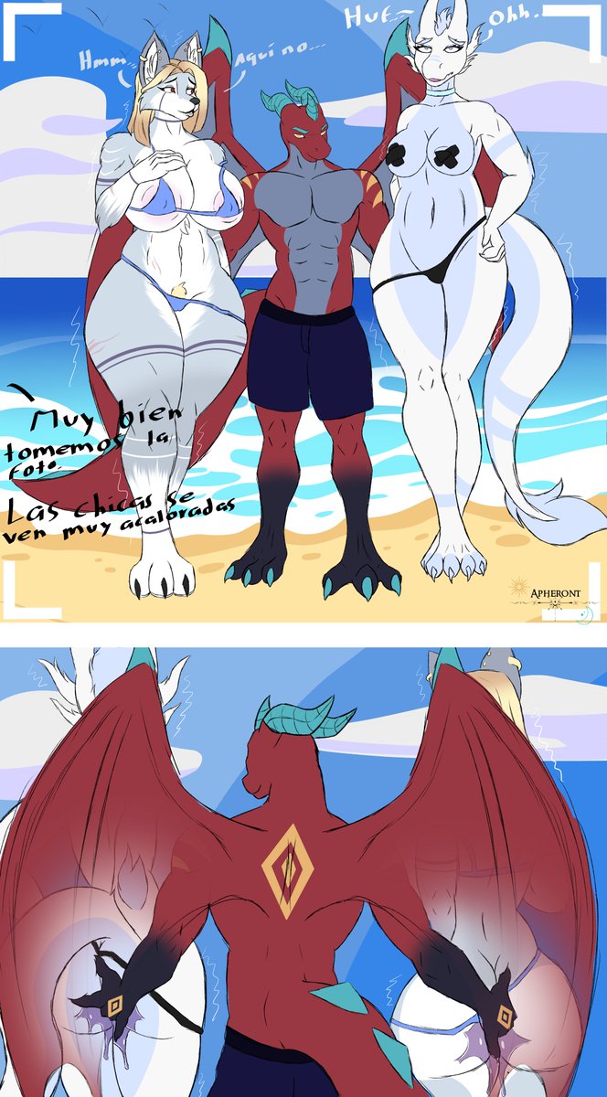 Apheront1's tweet photo. A little fb comm! Those trips to the beach look very fun

#furry #furryfandomart #furrycommission #digitalart #digitadrawing #beach https://t.co/MqCPmv2GYI