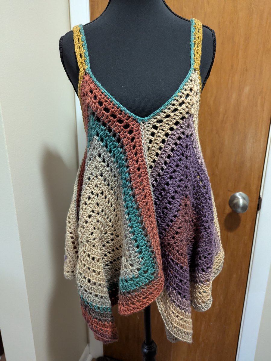 langer161's tweet image. Add some #color to your summer with this #fun tank top! Now 50% off in my #etsy shop catscreationbylanger.etsy.com #handmade #crochet