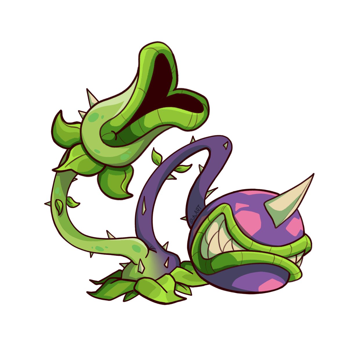 GlutoART's tweet photo. One eats the zombie, the other spits the zombie! https://t.co/aWTe7HfgCu