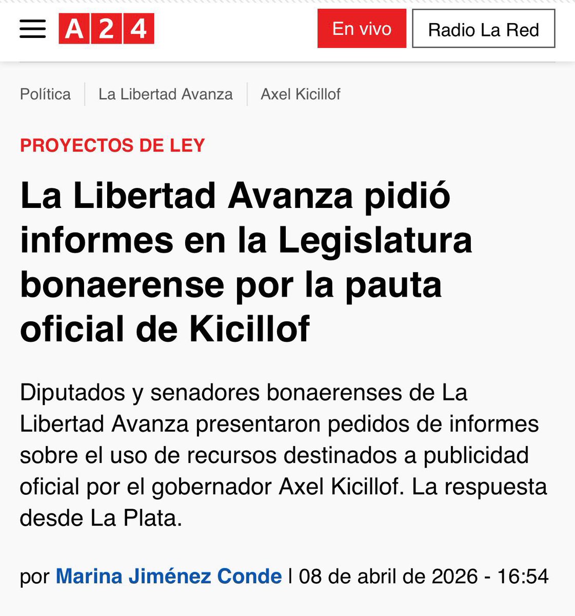 La Libertad Avanza - PBA tweet media