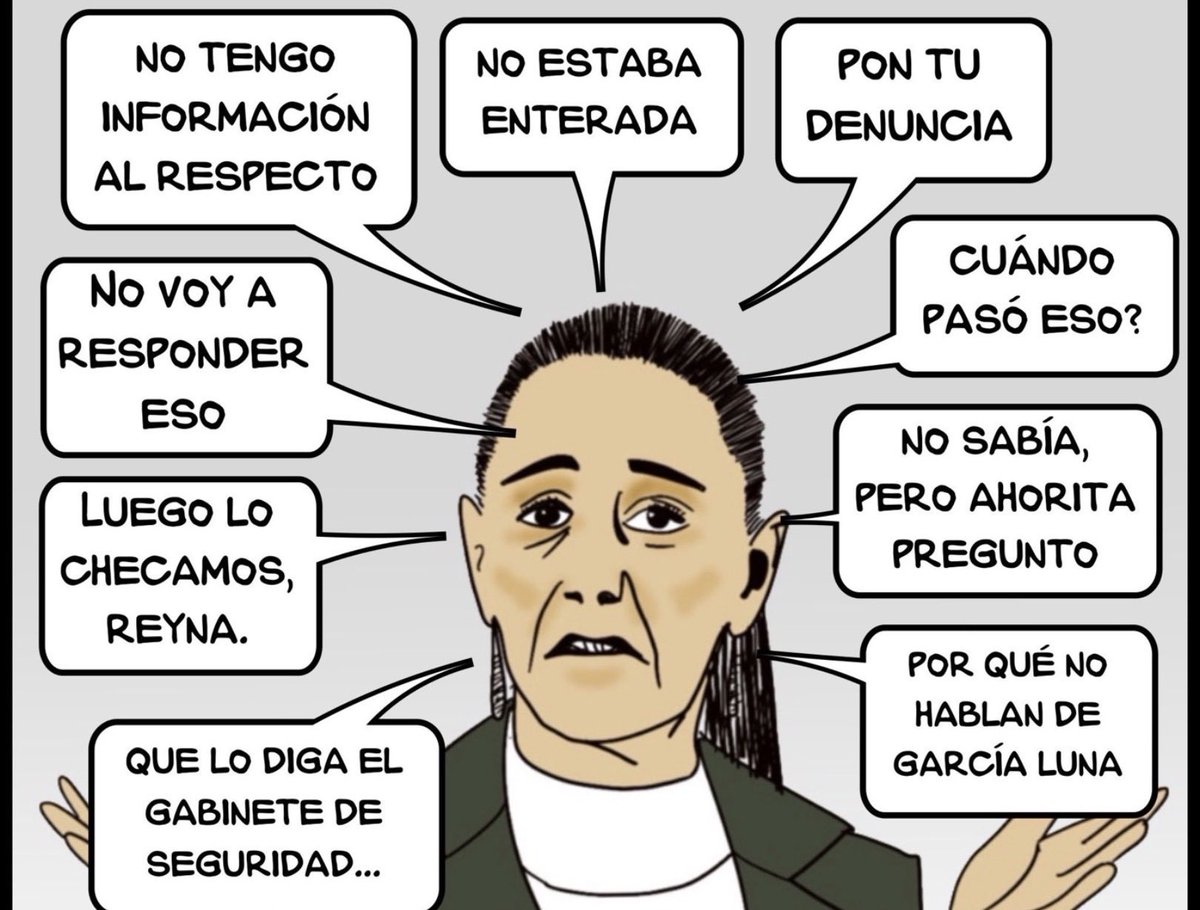 <a href="/malusita76/">🅜🅐🅛🅤 🅖🅡🅐🅝🅐🅓🅞🅢</a> <a href="/LpezVara/">El Yorch🇲🇽</a> <a href="/Claudiashein/">Claudia Sheinbaum Pardo</a> Es un cero a la izquierda.

Está más que rebasada, y lo preocupante es que no queda tan claro quién o quienes se están beneficiando del mega desmadre que trae.

Pero ella se lo buscó, ahora que aguante vara.