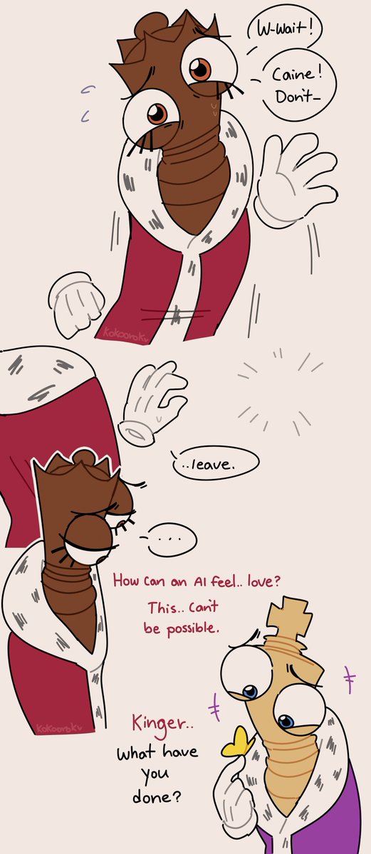 Caine and Queenie short comic (2/2) #tadc #royalteeth