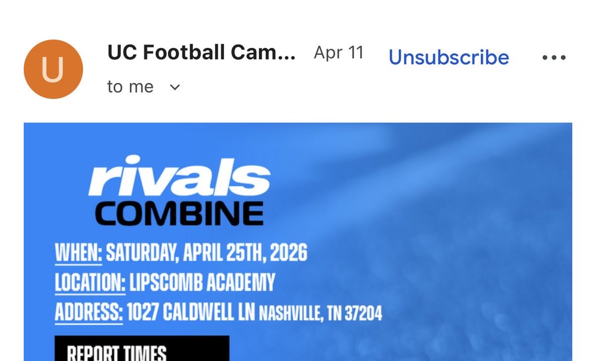 EvanWilson2027's tweet photo. Looking forward to competing this weekend, in Nashville, at the @rivals event -
April 25th and 26th. 

@GACFootball @CoachBuzzAldrin @247recruiting @GAPrepVarsity @GACFBRecruits
@RivalsCamp https://t.co/SfFQ7K8s2m