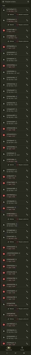 Foram mais de 60 chamadas spam, hoje... Isso é um problema que o brasileiro enfrenta coletivamente, mas deve achar que merece isso. Não somos dignos de, pagando a telefonia, termos a segurança de uma linha "limpa"? É muita viralatice!