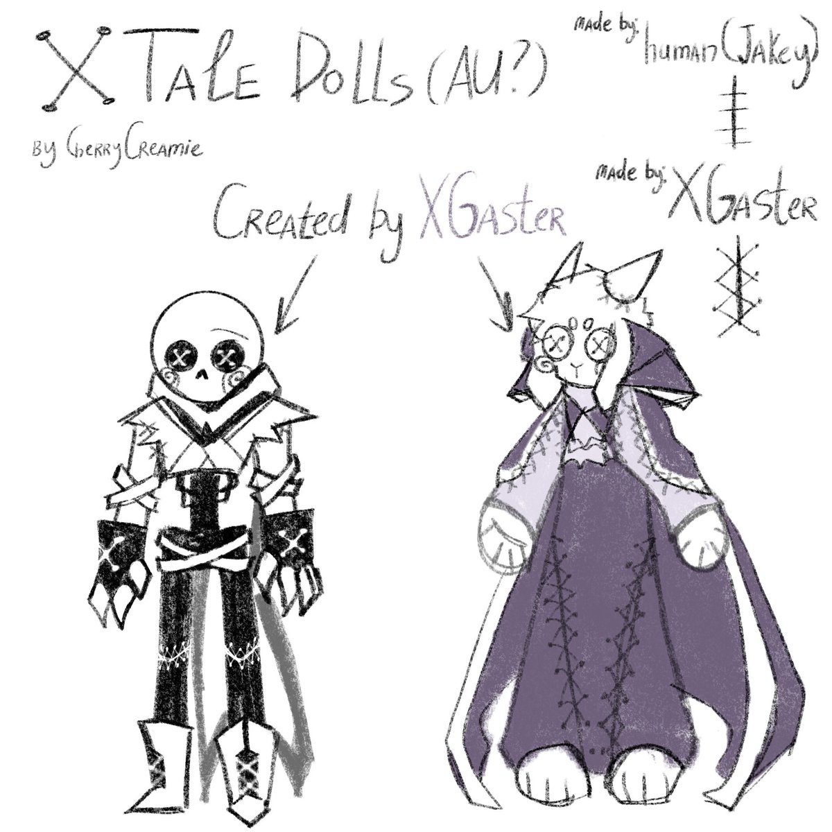 crea50022's tweet photo. I had a vision 👁️👁️
#Underverse #XTale #XGaster #XFrisk #XChara and randomly taken as an example #XPapyrus #XAsriel
I don't really want to call it AU. More like a metaphor for XGaster’s vision of the world.(with my ugly designs)
I'll post the preface of the story later. https://t.co/Rv4pvaWRQe