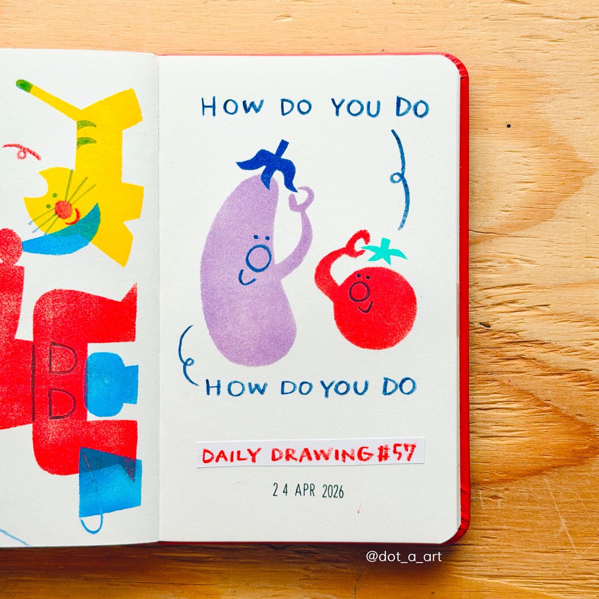 dot_a_art's tweet image. 🍆🍅🎩 #illustration #イラスト