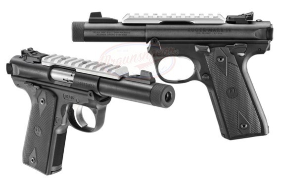 Mrgunsngear's tweet image. Ruger Mark IV 22/45 with threaded hammer forged bull barrel, steel frame (33oz), optics rail and adjustable match sights for $299 currently here: mrgunsngear.org/4sYHRTL             

Cheapest I can recall seeing it 🇺🇸 

#22LR #plinking #training