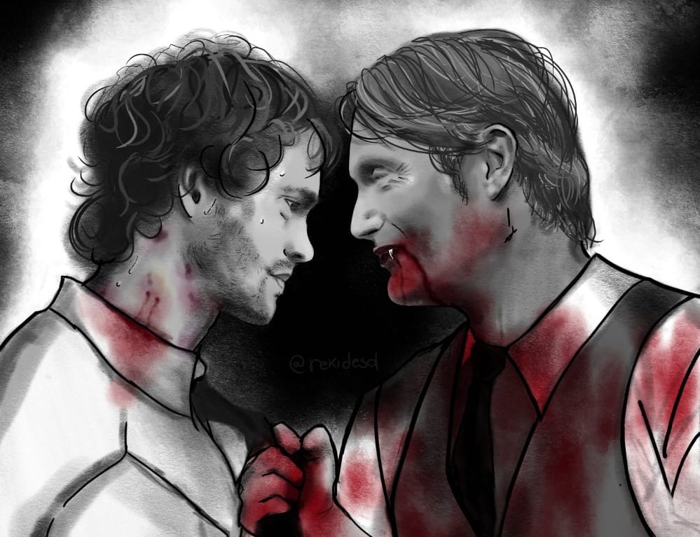 rekidesol's tweet image. Vampire Hannibal x Human Will

(reposting bc i didn't like how his arm came out sjdjjdksksks

#HannibalLecter #Willgraham #Hannigram