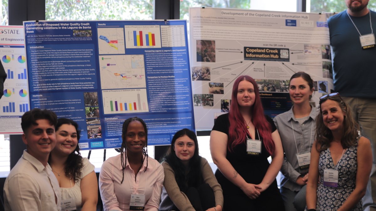 CSU_WATER's tweet photo. What a way to start the 17th Annual CSU-WATER Conference at @SDSU! Students, faculty, and water leaders gathered to bridge science, policy, community, and workforce. With panel discussions &amp; a poster gallery setting the stage. https://t.co/t1bfhezeCE