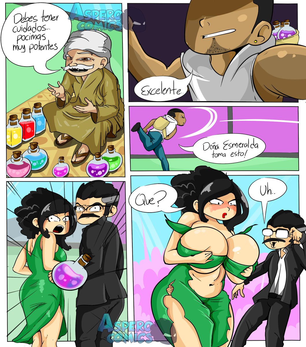 AsperoComics's tweet photo. PARTRE 2: Pero esa poción estaba mas potente 😲😂 https://t.co/2B1pW5h9UZ