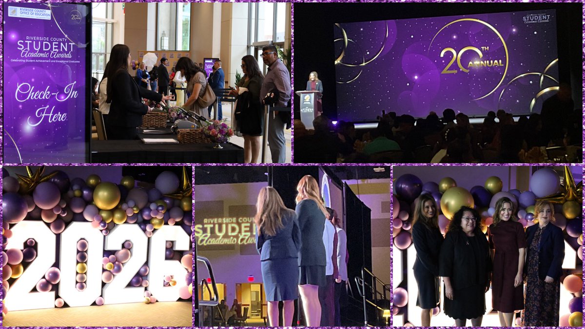 RCOE's tweet image. Congratulations to our 2026 Riverside County Student Academic Awardees and Exceptional Graduates. 🏆📣👏
#Classof2026 #AcademicAwards 

NEWSROOM STORY &amp;amp; 📸: go.rcoe.us/2026AcademicAw…