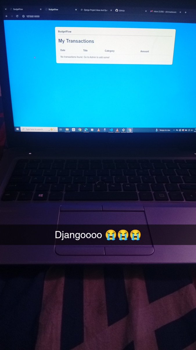 Obinna32_'s tweet image. Django with a little bit of HTML and CSS🤔🤔
A Django app where users can track income and expenses 👛

Check it out on GitHub:
github.com/Obinna32/budge…

#Django