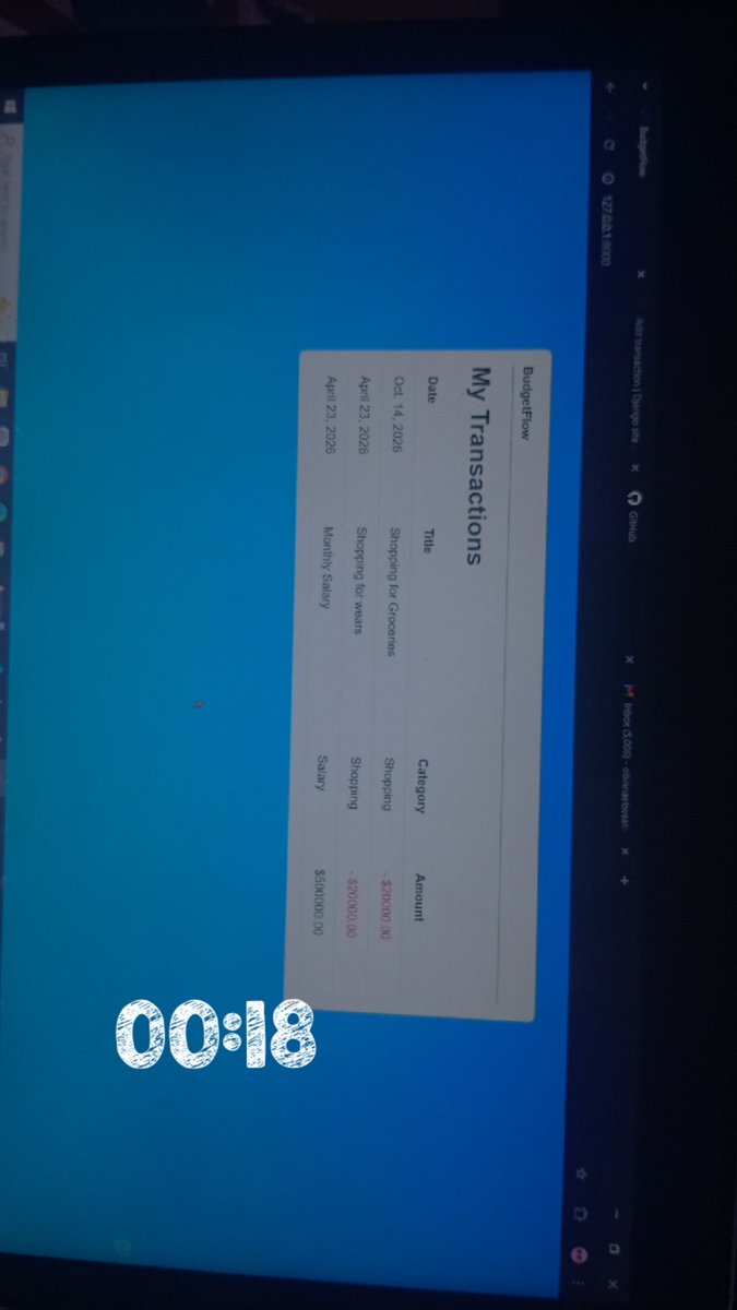 Obinna32_'s tweet image. Django with a little bit of HTML and CSS🤔🤔
A Django app where users can track income and expenses 👛

Check it out on GitHub:
github.com/Obinna32/budge…

#Django
