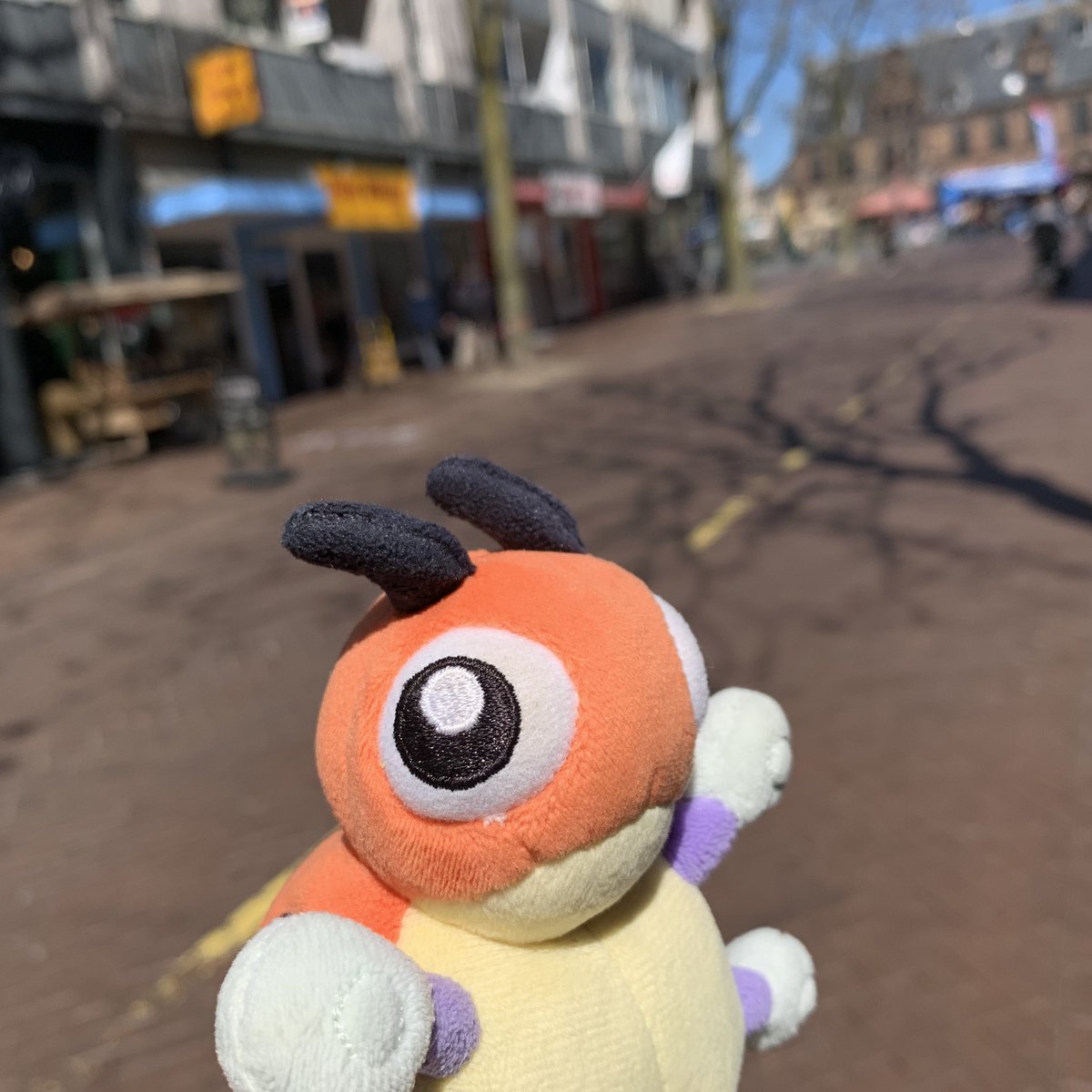 LedybaBaby's tweet photo. This is a bautiful city! Look at that gorgeous building in the distance!

#Pokemon #Ledyba #Rediba #レディバ #ポケモン #ポケぬい #Nijmegen https://t.co/KhffvdVqL3