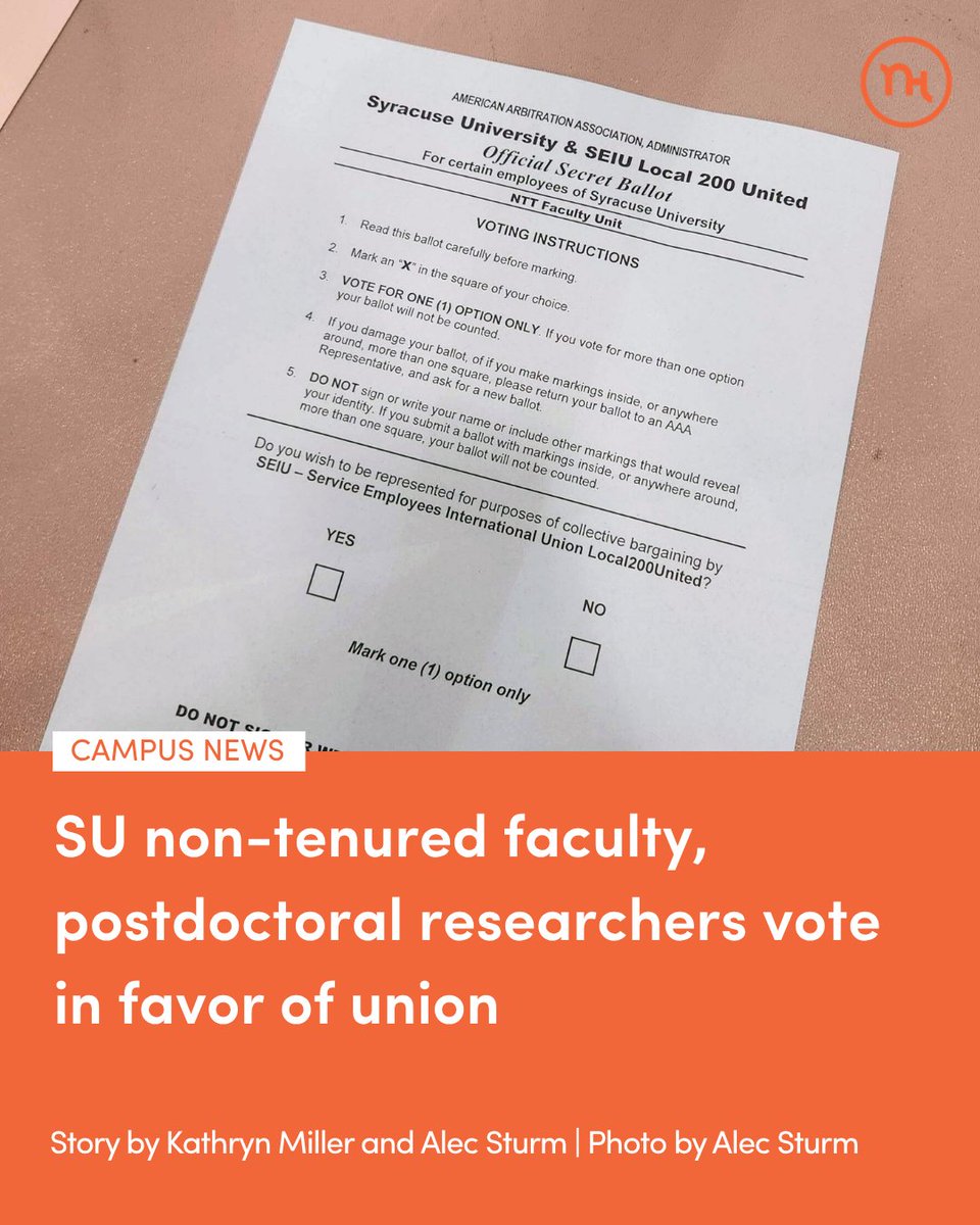 NewsHouse's tweet photo. Three-quarters of eligible faculty voted this week to unionize in hopes of addressing workload and job protection issues.

Visit the link below to read the full story ⬇️
https://t.co/2WEFgEUnay

✍️: Kathryn Miller and Alec Sturm
📷️: Alec Sturm https://t.co/V43Xqmp8Yc
