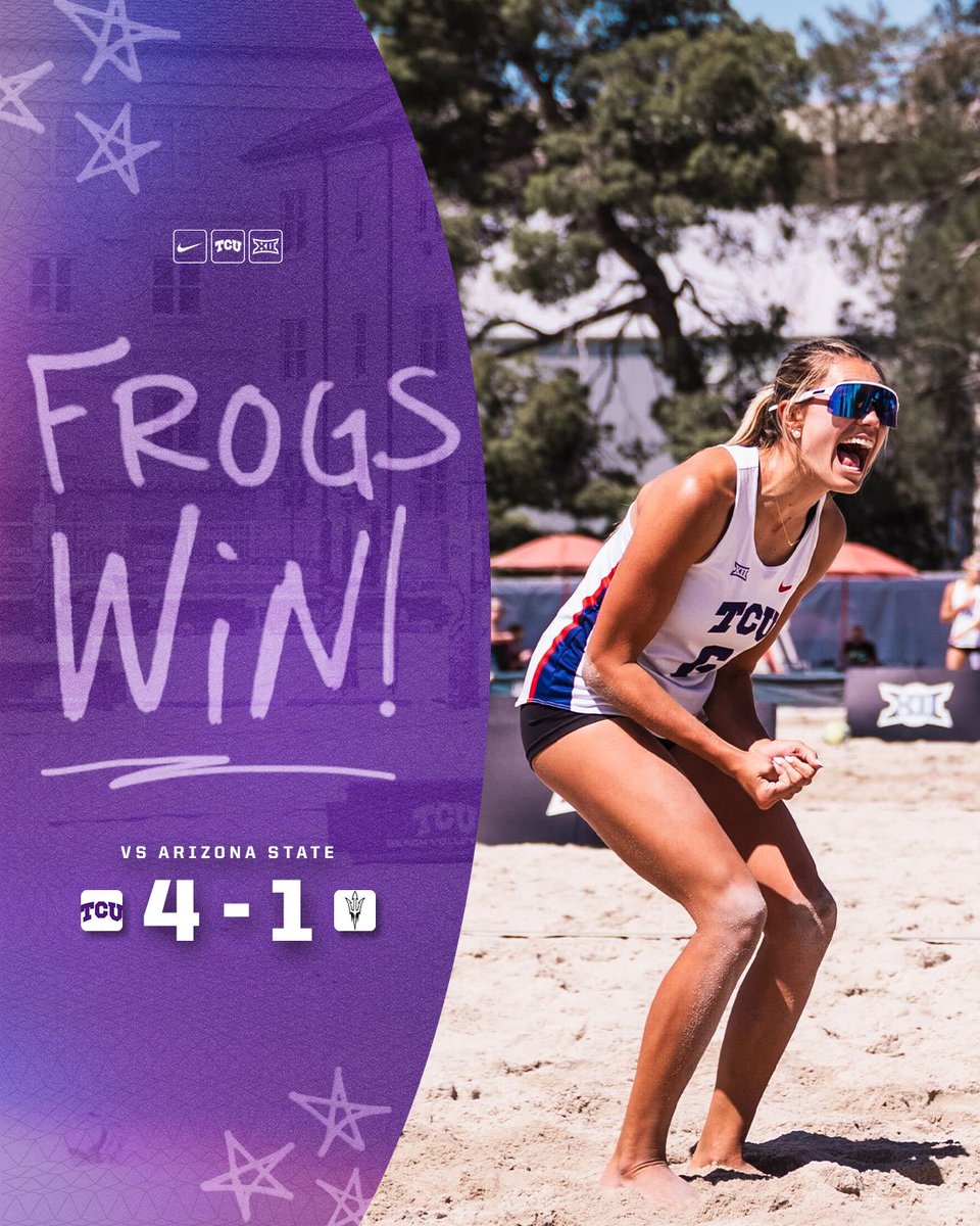 TCUBeachVB's tweet image. 2-0 day?! We take those 😎

#GoFrogs | #ONETeam